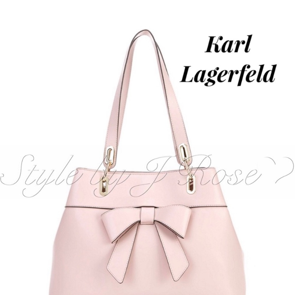 NWT’s Karl Lagerfeld Paris ‘Katie’ Bow Tote Bag